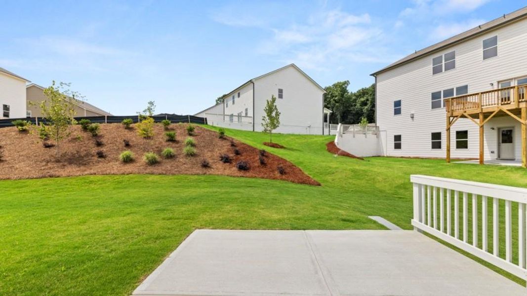 Exterior details and patio area of a home in Liberty Crossing, Braselton (Image 3).