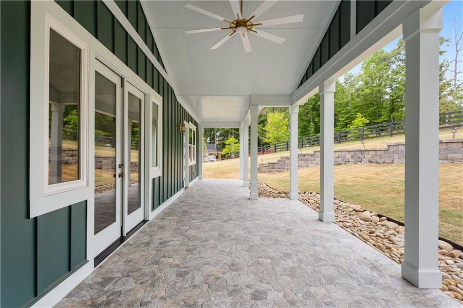 Exterior details and patio area of a home in , Dacula (Image 31).