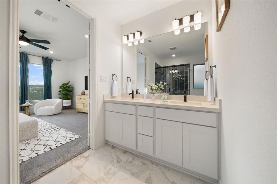 Furnished interior view inside a new home in , McKinney (Image 8). Furnished interior view inside a new home in , McKinney (Image 8).