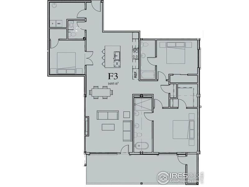 Unit 305 Floor Plan (F3)