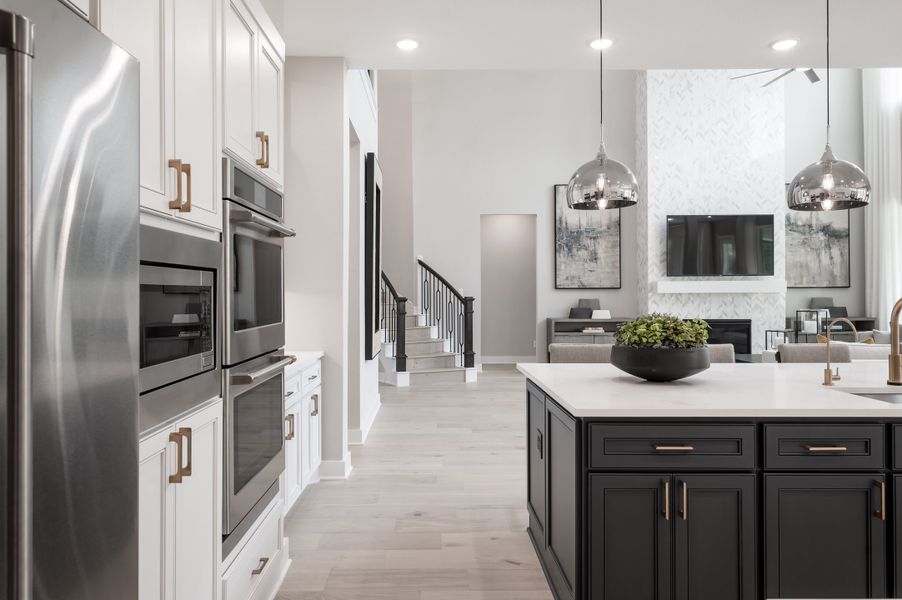 Representative furnished interior of a home built from the Snyder by Tri Pointe Homes in Harvest Green, Richmond (Image 77).