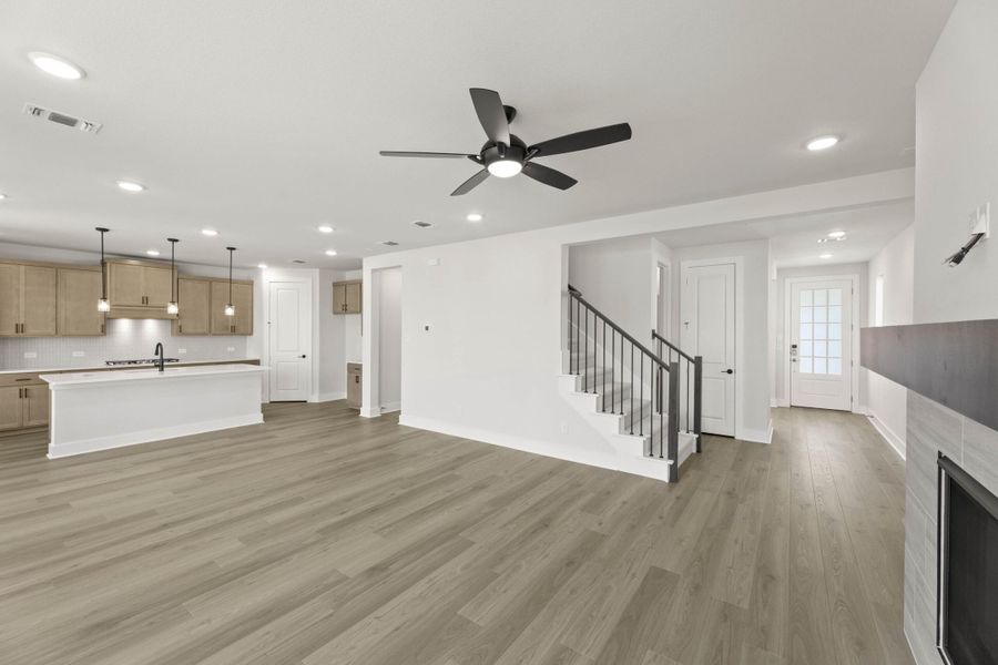 Furnished interior view inside a new home in Cottage Collection at Harvest, Argyle (Image 3). Furnished interior view inside a new home in Cottage Collection at Harvest, Argyle (Image 3).