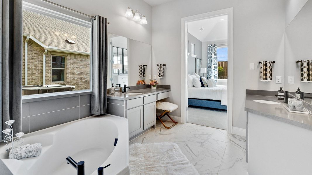 Representative furnished interior of a home built from the Magnolia by Brightland Homes in Anna Ranch, Anna (Image 15).