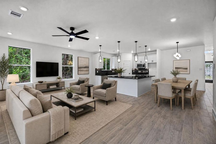 Furnished interior view inside a new home in , Granbury (Image 15).