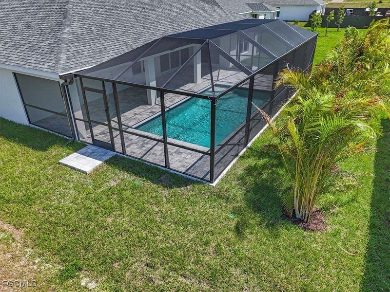 Exterior details and patio area of a home in Cape Coral, Cape Coral (Image 2). Exterior details and patio area of a home in Cape Coral, Cape Coral (Image 2).