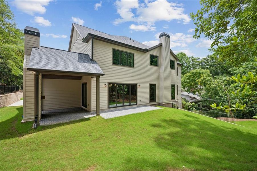Exterior details and patio area of a home in , Atlanta (Image 21).