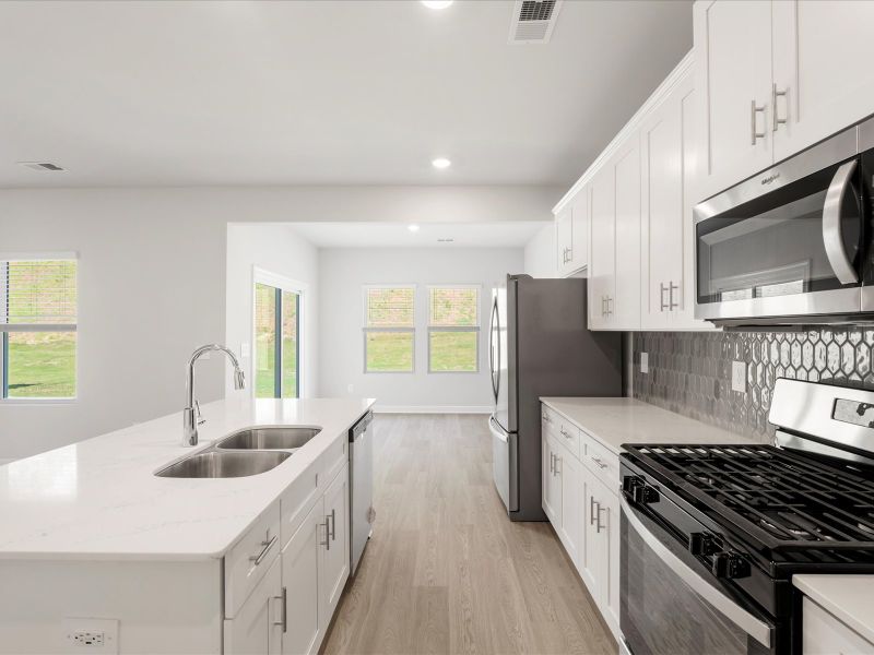 Furnished interior view inside a new home in Creek Ridge - Heritage Collection, Spartanburg (Image 4).