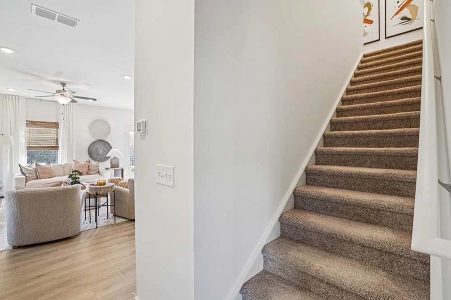 Sample Photo: Stairs to Second Floor