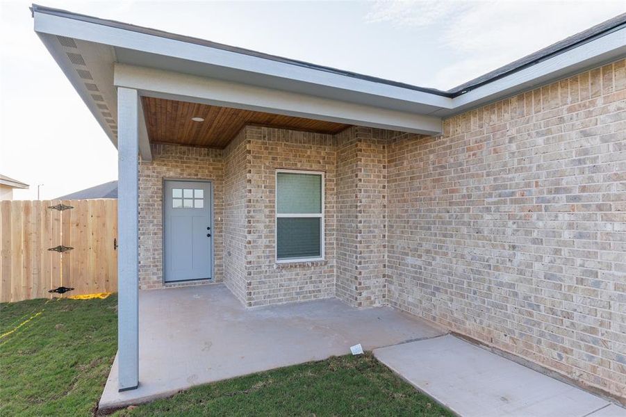 Exterior details and patio area of a home in , Abilene (Image 23).