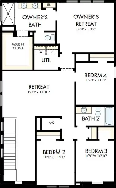 2D floor plan layout of this home in Vistera of Venice – Garden Series, Nokomis, FL (Image 3). 2D floor plan layout of this home in Vistera of Venice – Garden Series, Nokomis, FL (Image 3).