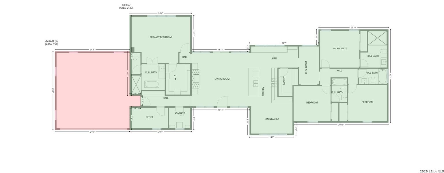 2D floor plan layout of this home in , Fischer, TX (Image 4).