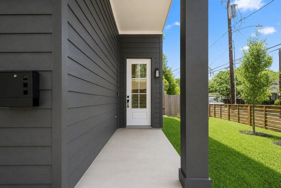 Exterior details and patio area of a home in , Houston (Image 3). Exterior details and patio area of a home in , Houston (Image 3).