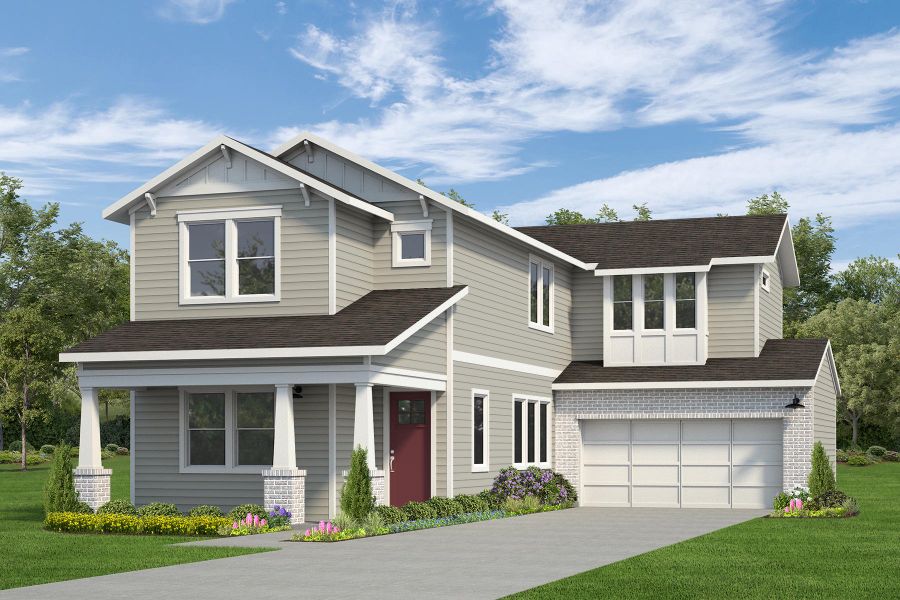 Front exterior of a home in the Two Step Farm - Symphony Collection community, located in Montgomery, TX (Image 6).