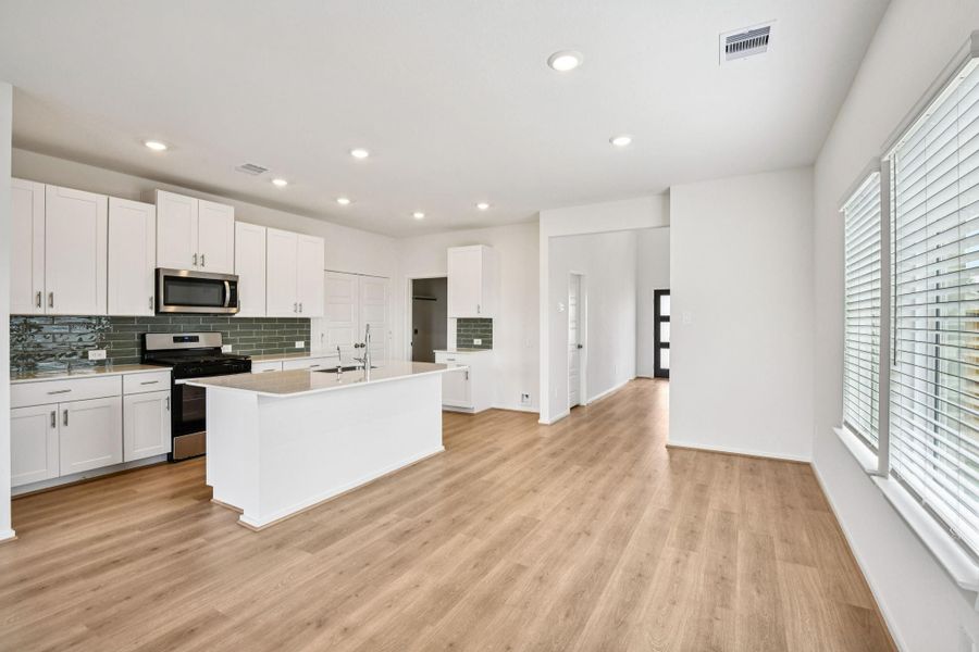 Furnished interior view inside a new home in Landing Meadows - Traditional Series, New Caney (Image 8).