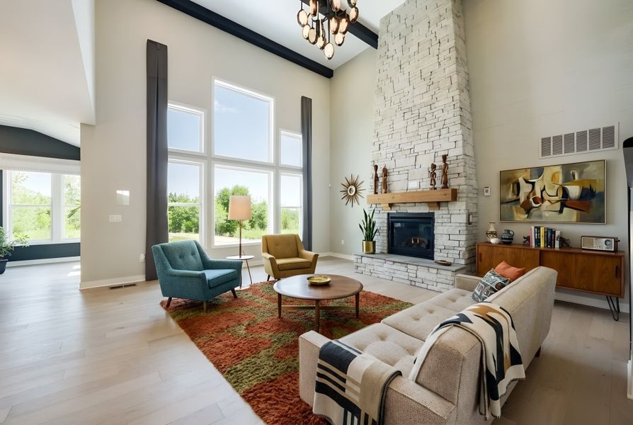Furnished interior view inside a new home in Woodberry, Canton (Image 37).