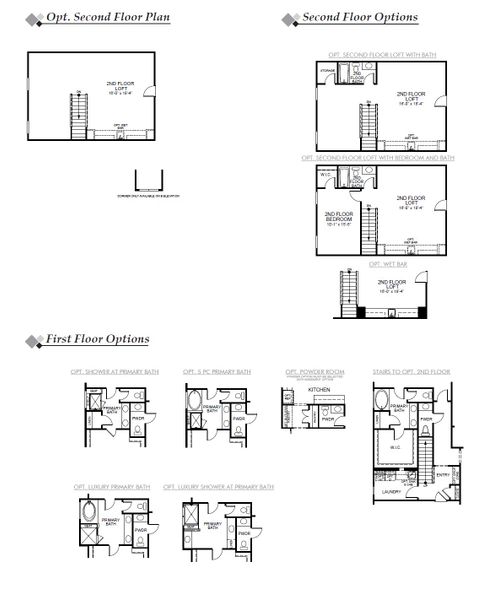 2D floor plan layout for the Asheboro by Eastwood Homes in The Enclave at French Quarter Creek, Huger, SC (Image 4).