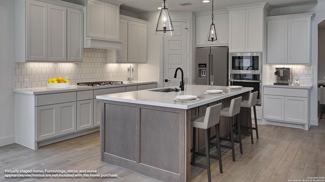 Furnished interior view inside a new home in Esperanza 60', Boerne (Image 13). Furnished interior view inside a new home in Esperanza 60', Boerne (Image 13).