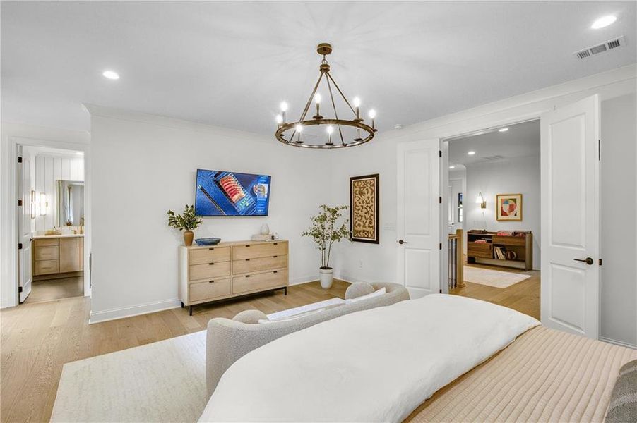 Furnished interior view inside a new home in Laurel View, Suwanee (Image 37). Furnished interior view inside a new home in Laurel View, Suwanee (Image 37).