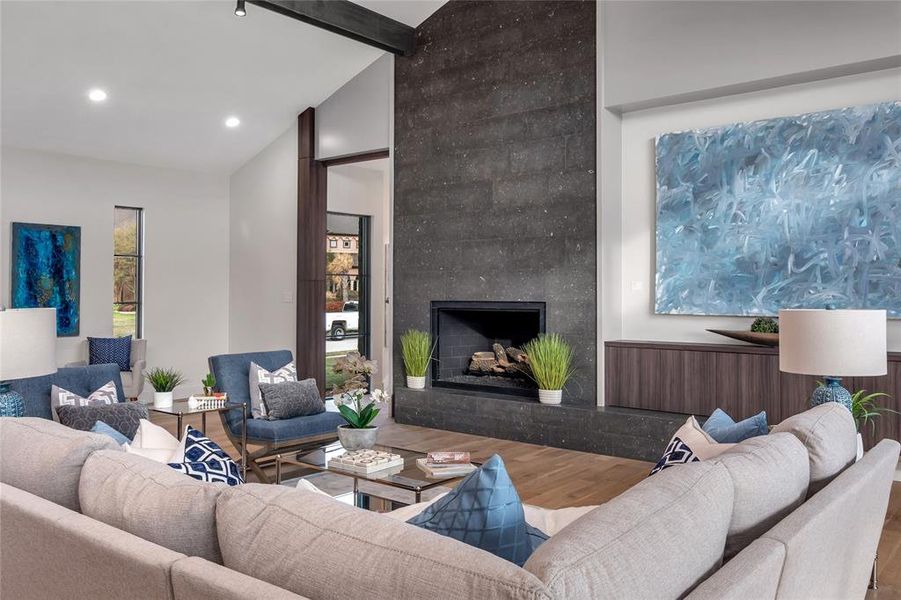 Furnished interior view inside a new home in Montclair, Prosper (Image 6).