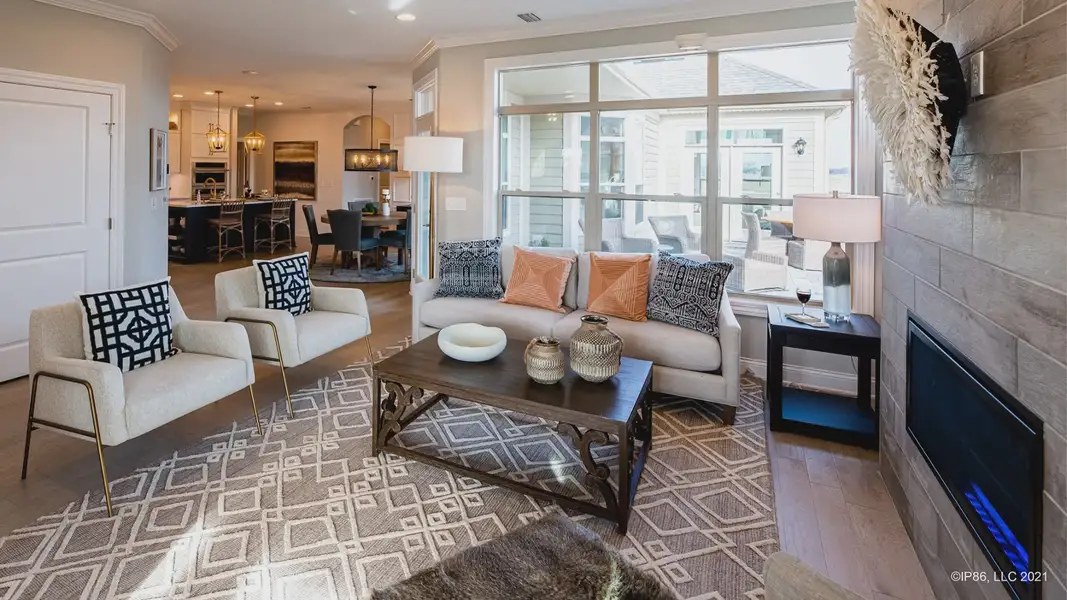 Representative furnished interior of a home built from the Palazzo by Epcon Communities in The Courtyards by The Manor, Alpharetta (Image 9).
