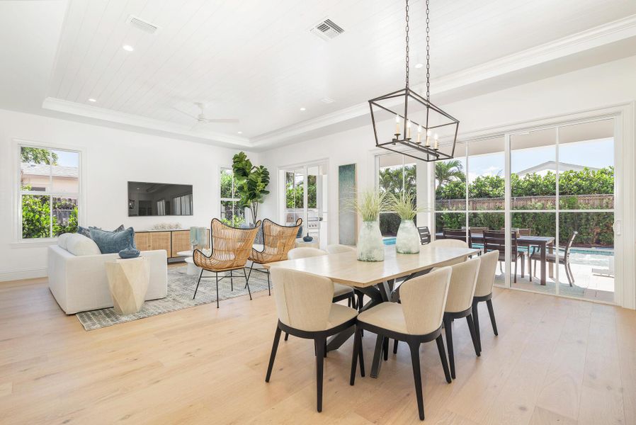 Furnished interior view inside a new home in , West Palm Beach (Image 39).