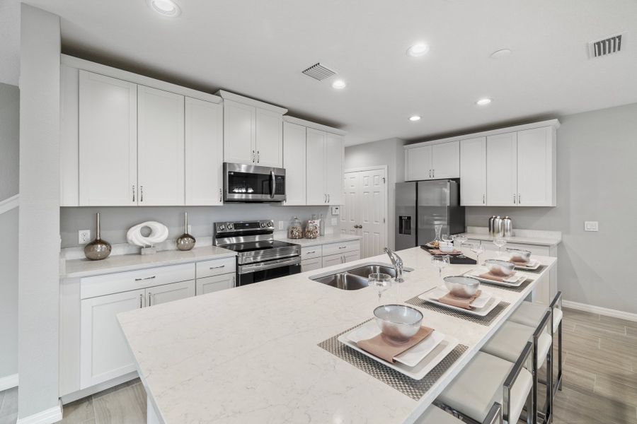 Furnished interior view inside a new home in Sky Lakes Towns, St. Cloud (Image 3).