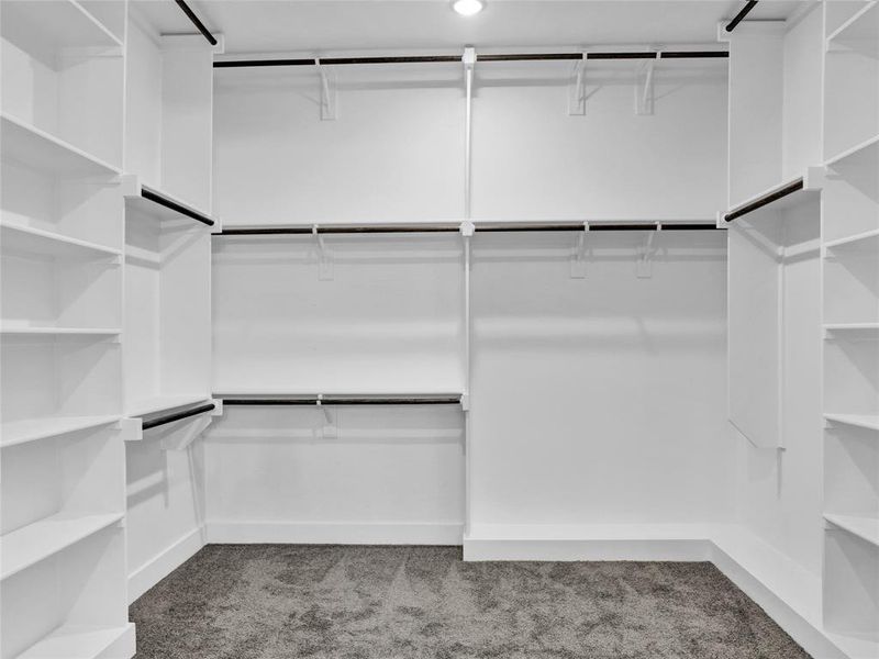 Primary bedroom closet.