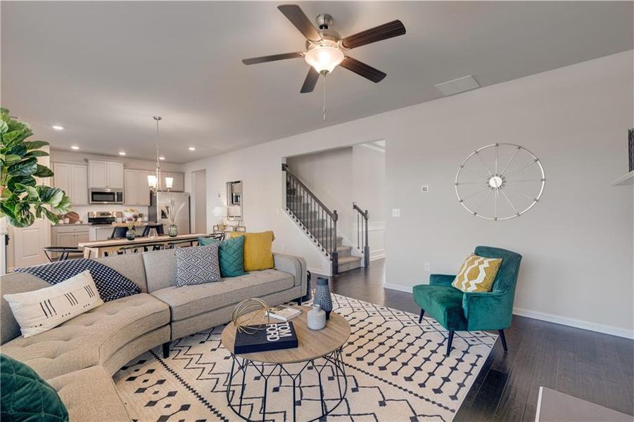 Furnished interior view inside a new home in Alcovy Village, Lawrenceville (Image 15). Furnished interior view inside a new home in Alcovy Village, Lawrenceville (Image 15).
