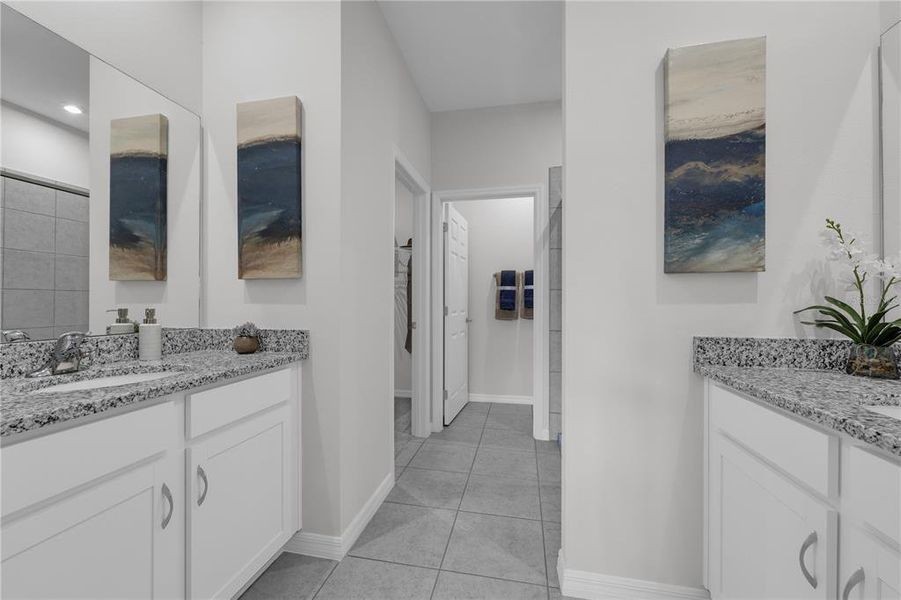 Furnished interior view inside a new home in Groves at Grand Island, Grand Island (Image 14).