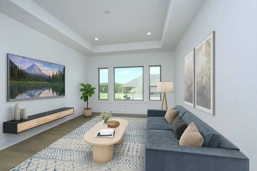 Representative furnished interior of a home built from the Siena III by Giddens Homes in Clearwater Ranch, Liberty Hill (Image 176).
