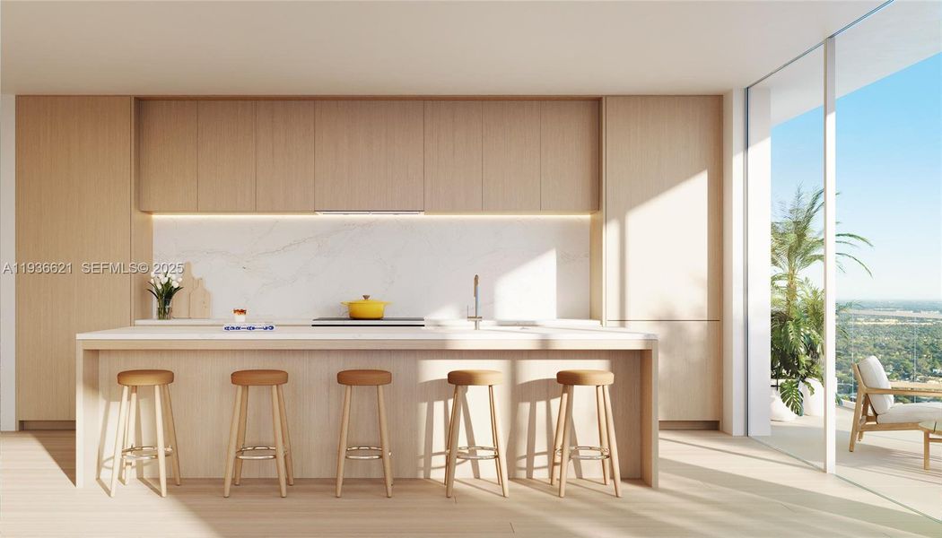 Furnished interior view inside a new home in , Fort Lauderdale (Image 8).