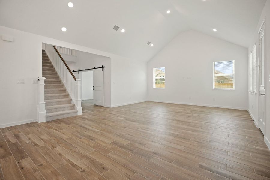 Open dining area and great room (*Photo not of actual home and used for illustration purposes only.) Open dining area and great room (*Photo not of actual home and used for illustration purposes only.)