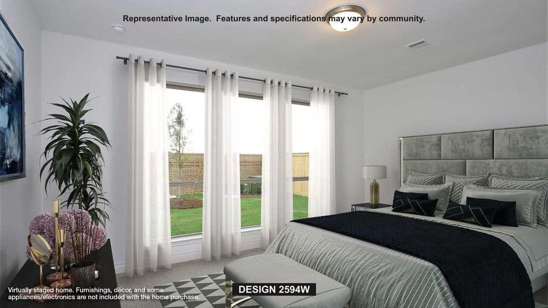 Furnished interior view inside a new home in Lariat 45', Liberty Hill (Image 7).