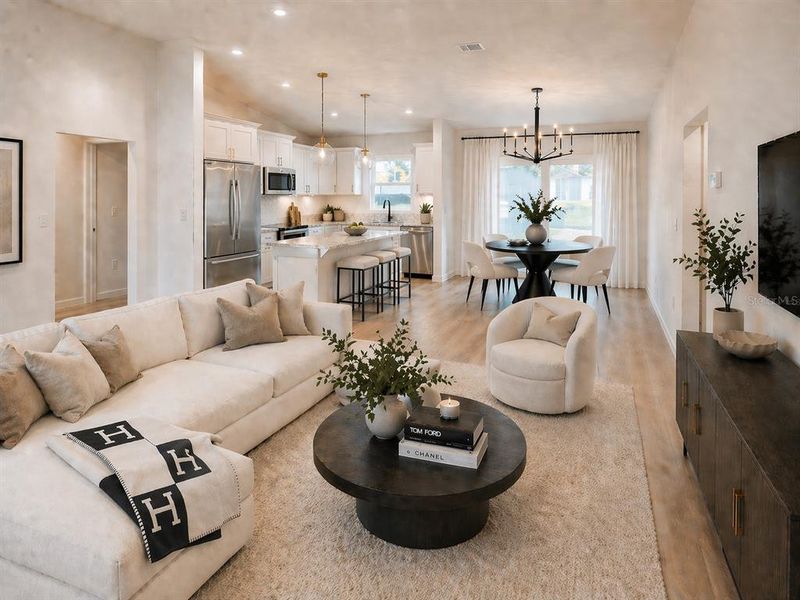 Furnished interior view inside a new home in , Dunnellon (Image 4).