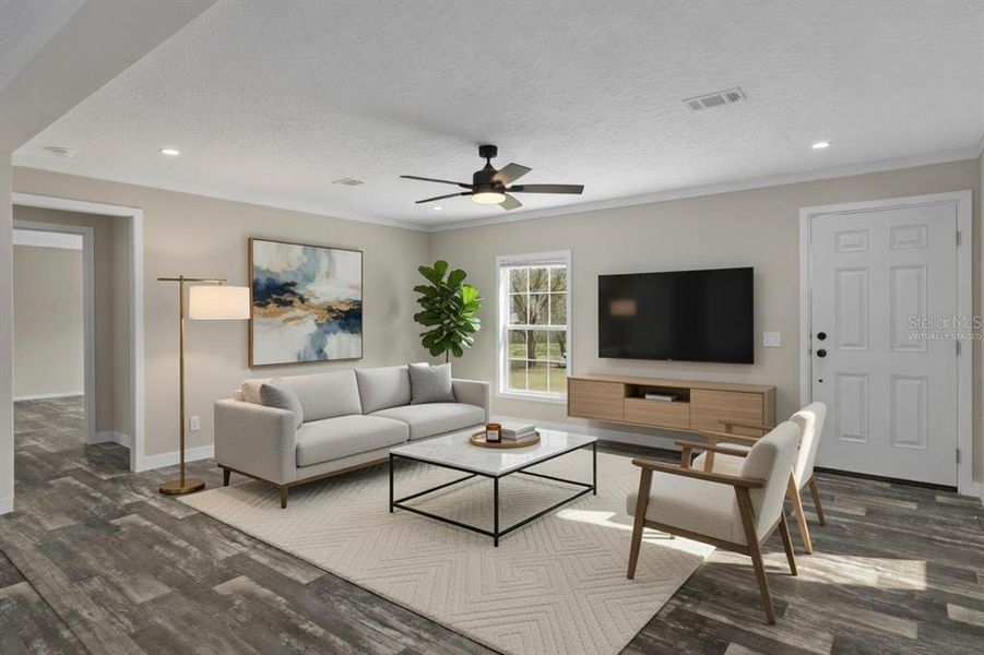 Furnished interior view inside a new home in , Dade City (Image 4).