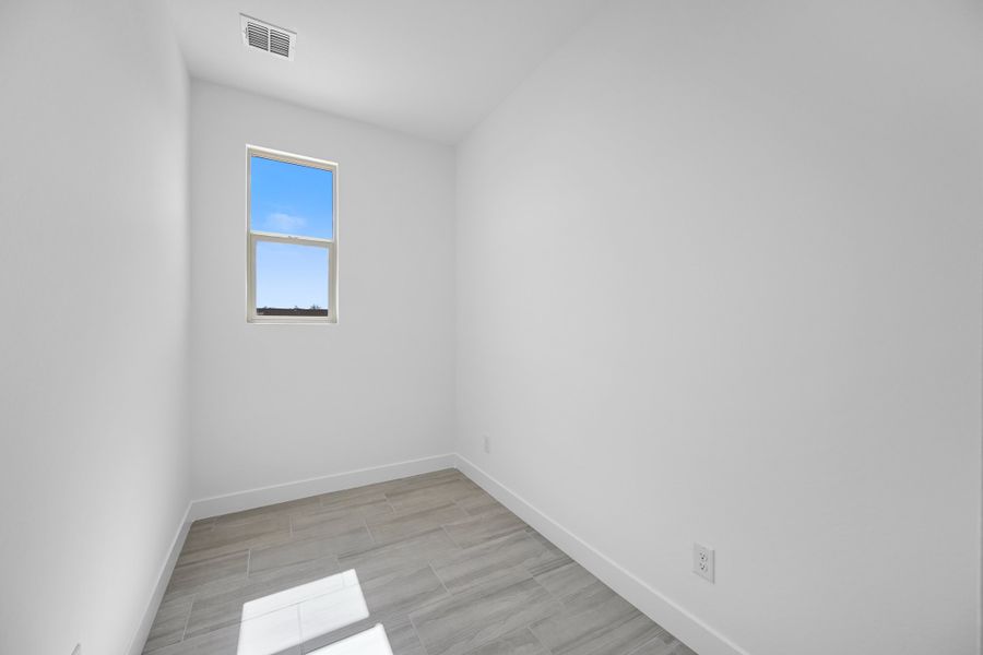 Representative unfurnished interior of a home built from the Caliber by Taylor Morrison in Artisan at Asante, Surprise (Image 23). Representative unfurnished interior of a home built from the Caliber by Taylor Morrison in Artisan at Asante, Surprise (Image 23).