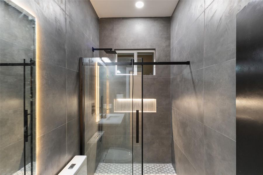 Close-up of interior finishes inside a home in , Houston (Image 12).