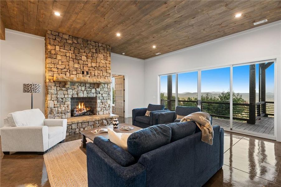 Furnished interior view inside a new home in , Mineral Bluff (Image 57).