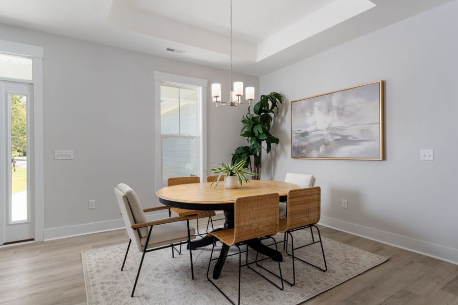 Furnished interior view inside a new home in The Bluffs at Lake Waccamaw, Lake Waccamaw (Image 34).
