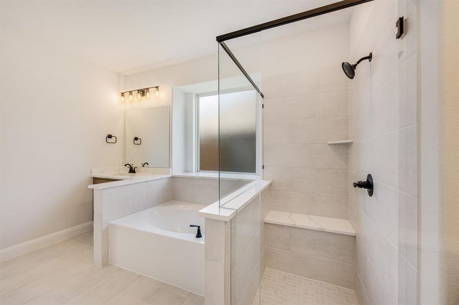 Furnished interior view inside a new home in Hunters Ridge, Crowley (Image 18).