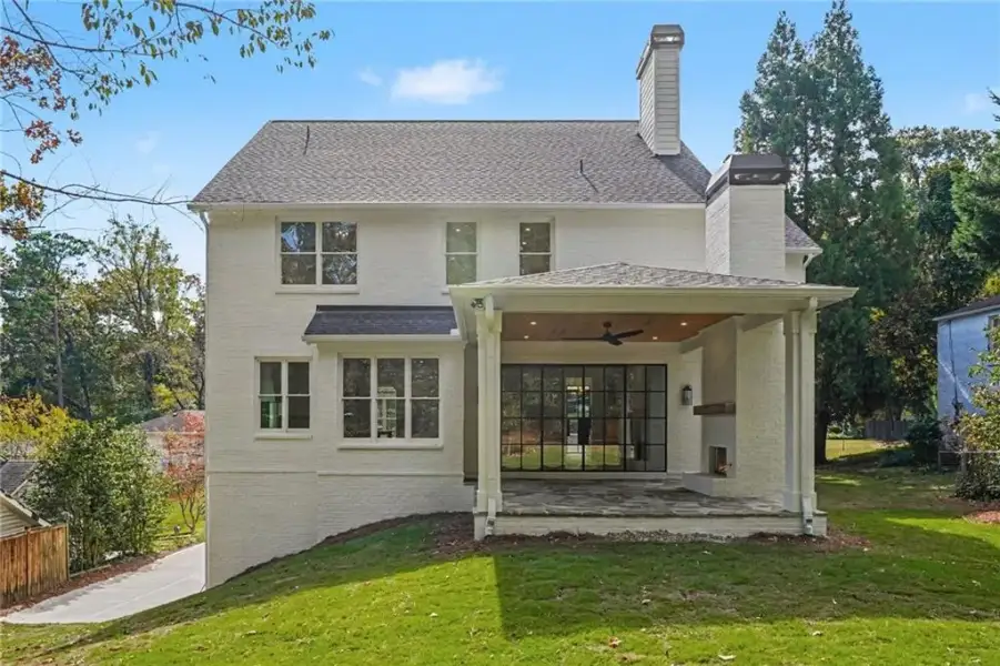 Exterior details and patio area of a home in , Atlanta (Image 30).