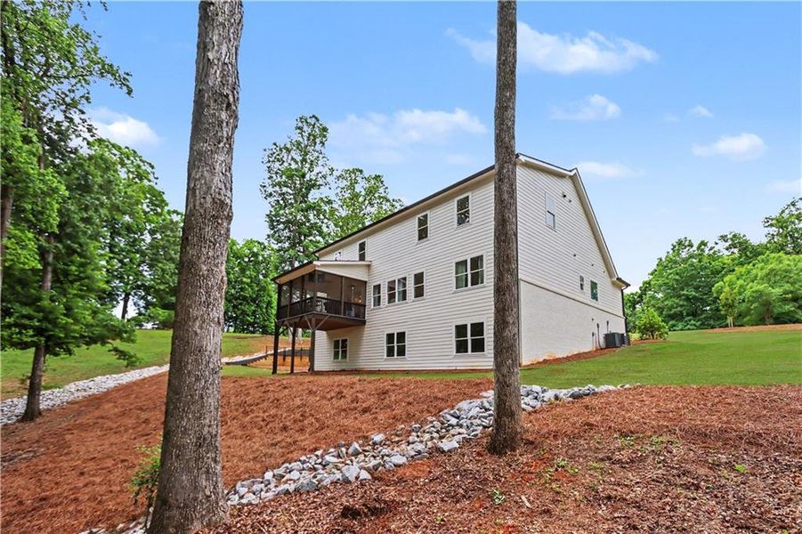 Exterior details and patio area of a home in , Hoschton (Image 3).