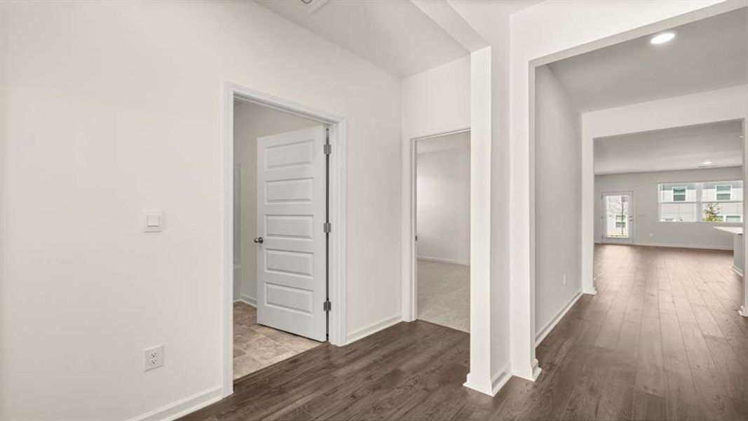 Spacious, unfurnished interior of a new home in Champion's Run, Lithonia (Image 22). Spacious, unfurnished interior of a new home in Champion's Run, Lithonia (Image 22).