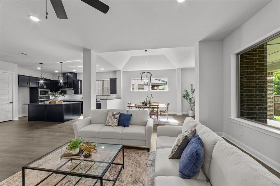 Furnished interior view inside a new home in South Pointe Manor Series, Mansfield (Image 11). Furnished interior view inside a new home in South Pointe Manor Series, Mansfield (Image 11).