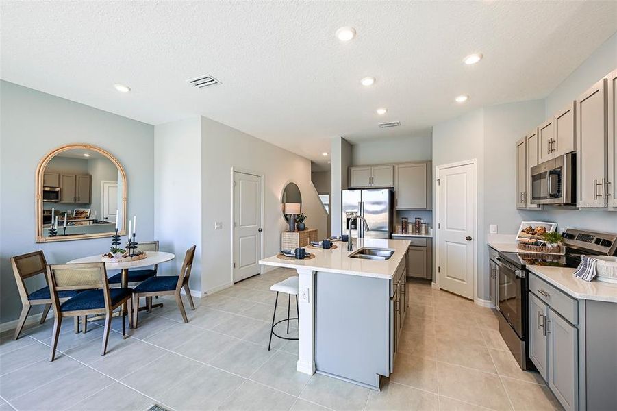 Furnished interior view inside a new home in Waterstone Townhomes, Groveland (Image 15).