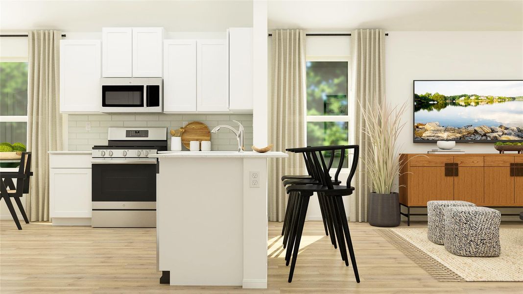 Furnished interior view inside a new home in Woodfield Preserve, Georgetown (Image 3).