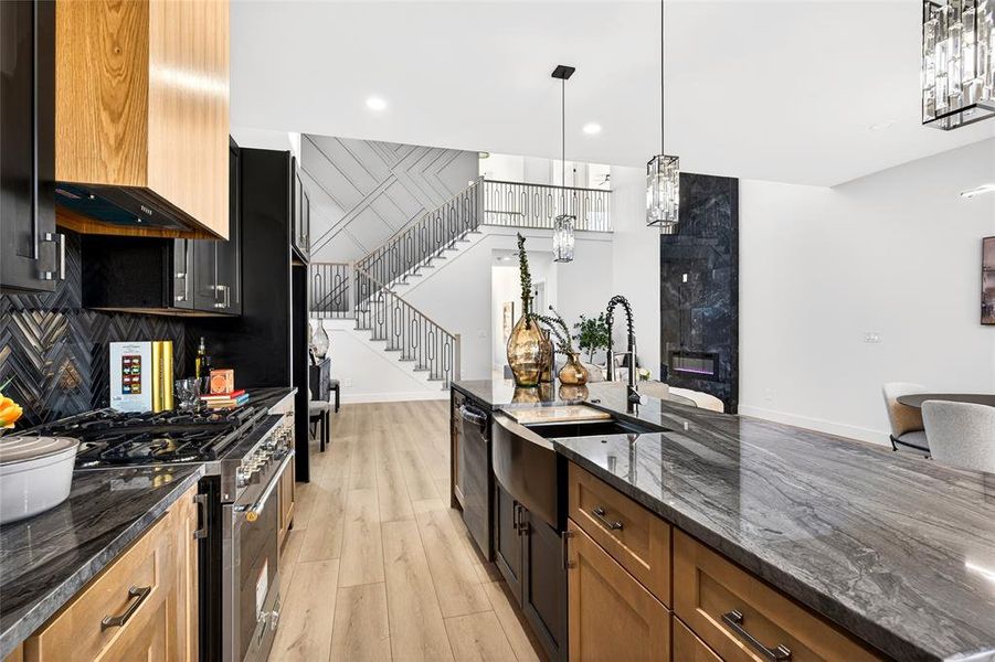 Furnished interior view inside a new home in , Dallas (Image 32). Furnished interior view inside a new home in , Dallas (Image 32).