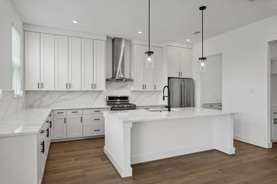 Furnished interior view inside a new home in Hallimore Ranch, Rosenberg (Image 13).
