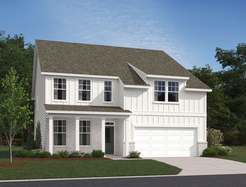 Representative exterior photo of a completed home built from the Savoy by Ashton Woods in Willow Landing, Mount Juliet, TN (Image 2).