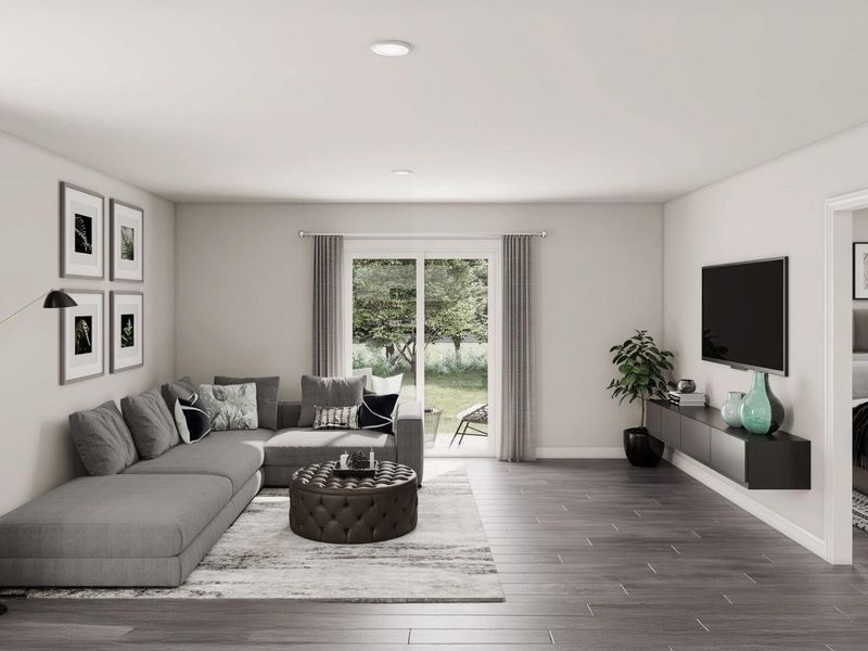 Furnished interior view inside a new home in Santa Fe, Cleveland (Image 10).